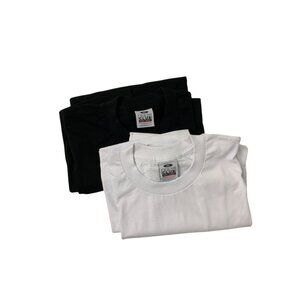 Pro Club Heavyweight T-Shirts Bundle 3XL Black & White 100% Cotton Casual Crewne